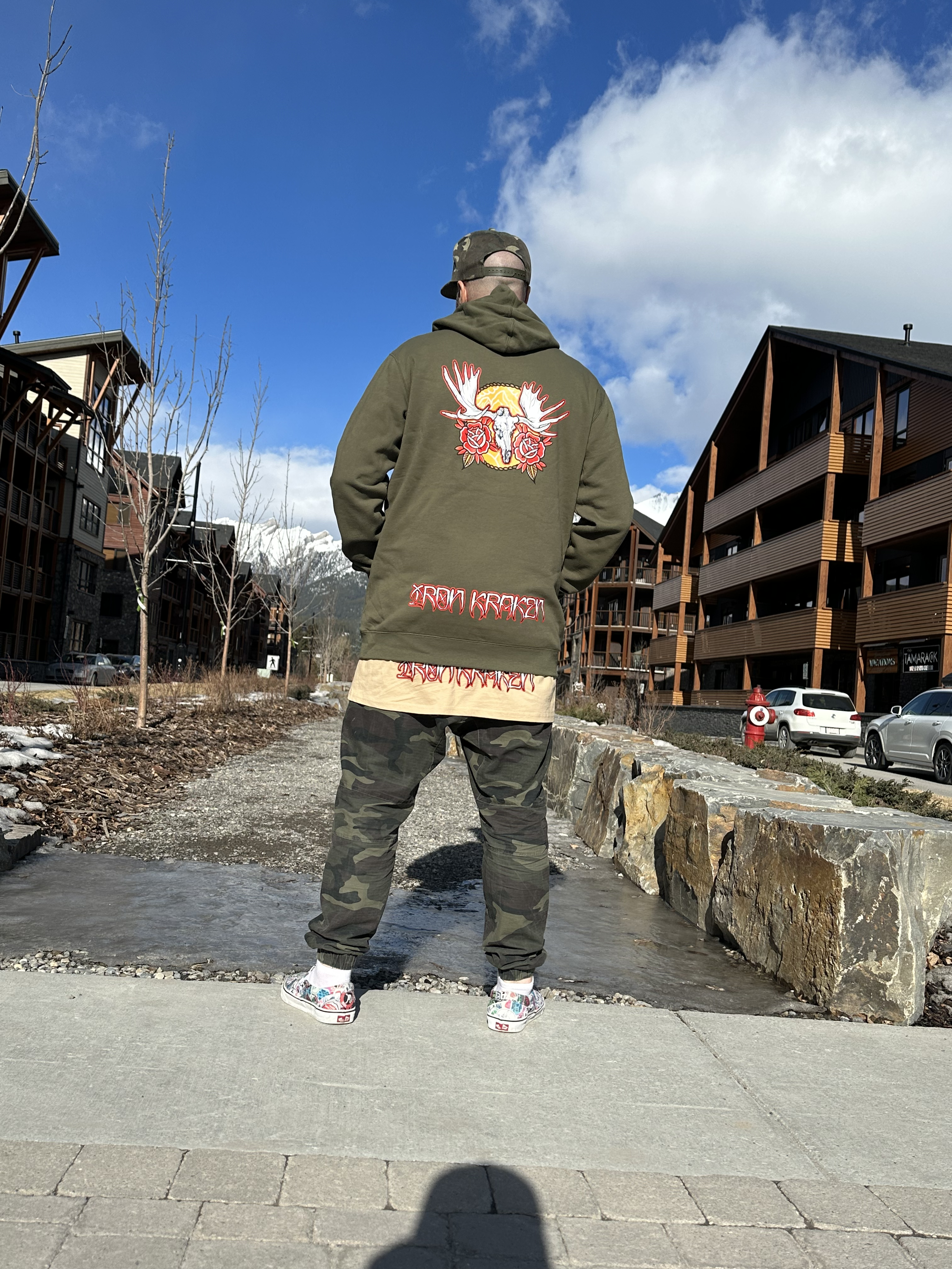 IK Dweeb Designs Moose Skull Hoodie - Iron Kraken Apparel