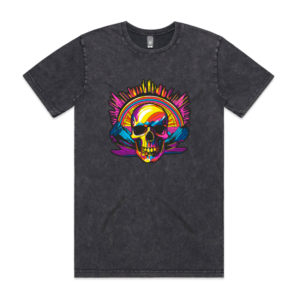 IK Veronique Wiebe Skull Stone Wash Tee